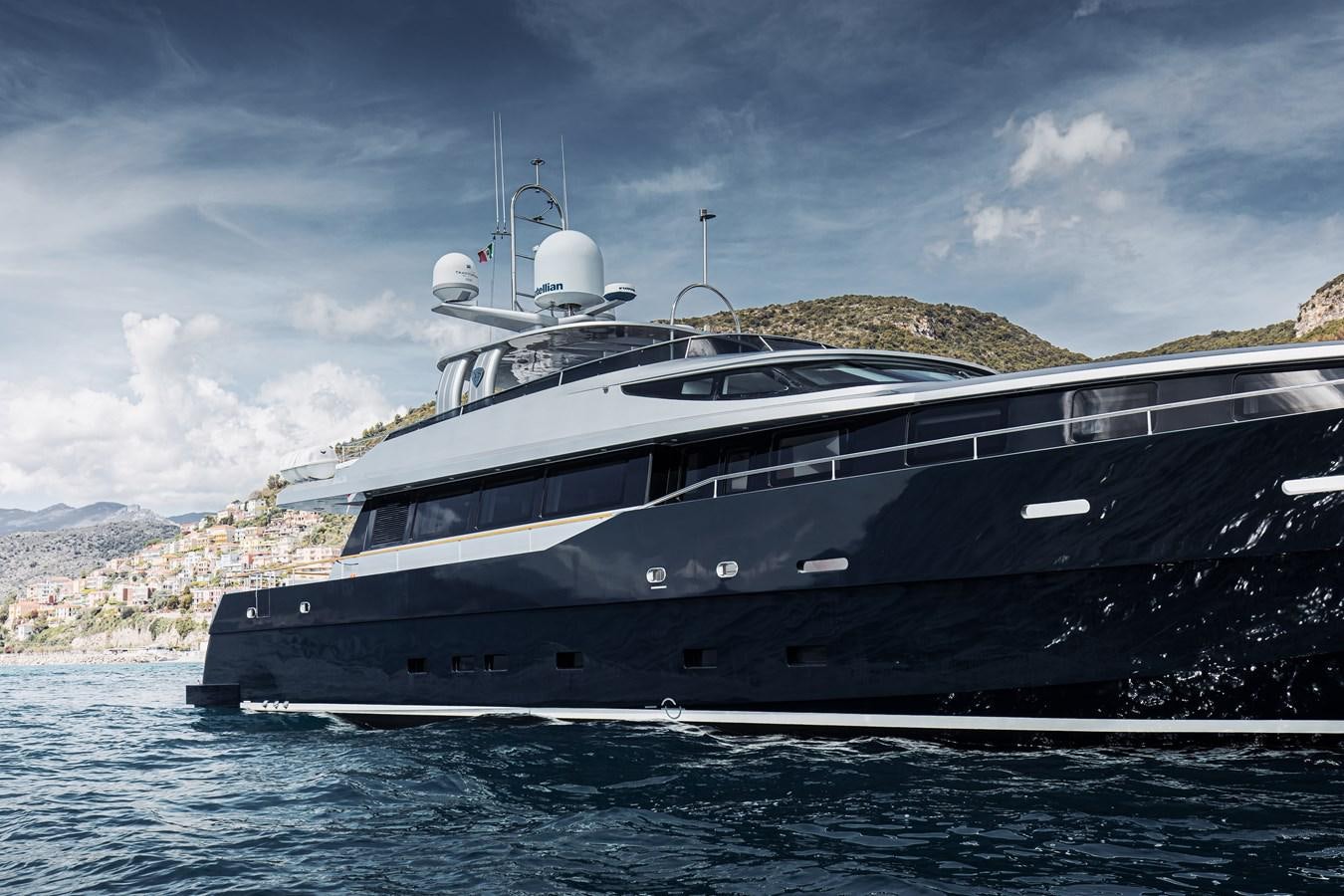 a large ship in the water aboard XO OF THE SEAS Yacht for Sale