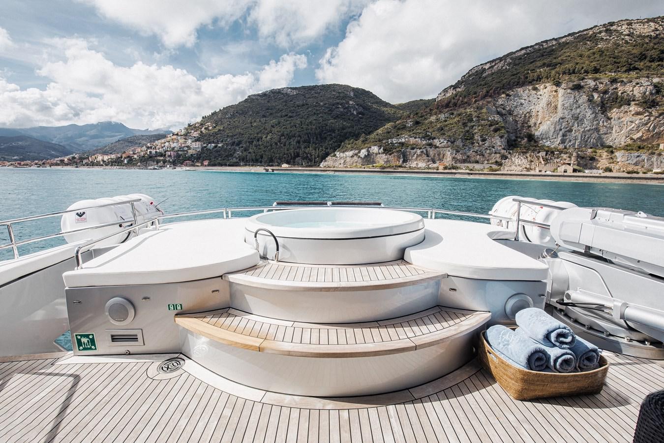 a group of boats on a dock aboard XO OF THE SEAS Yacht for Sale