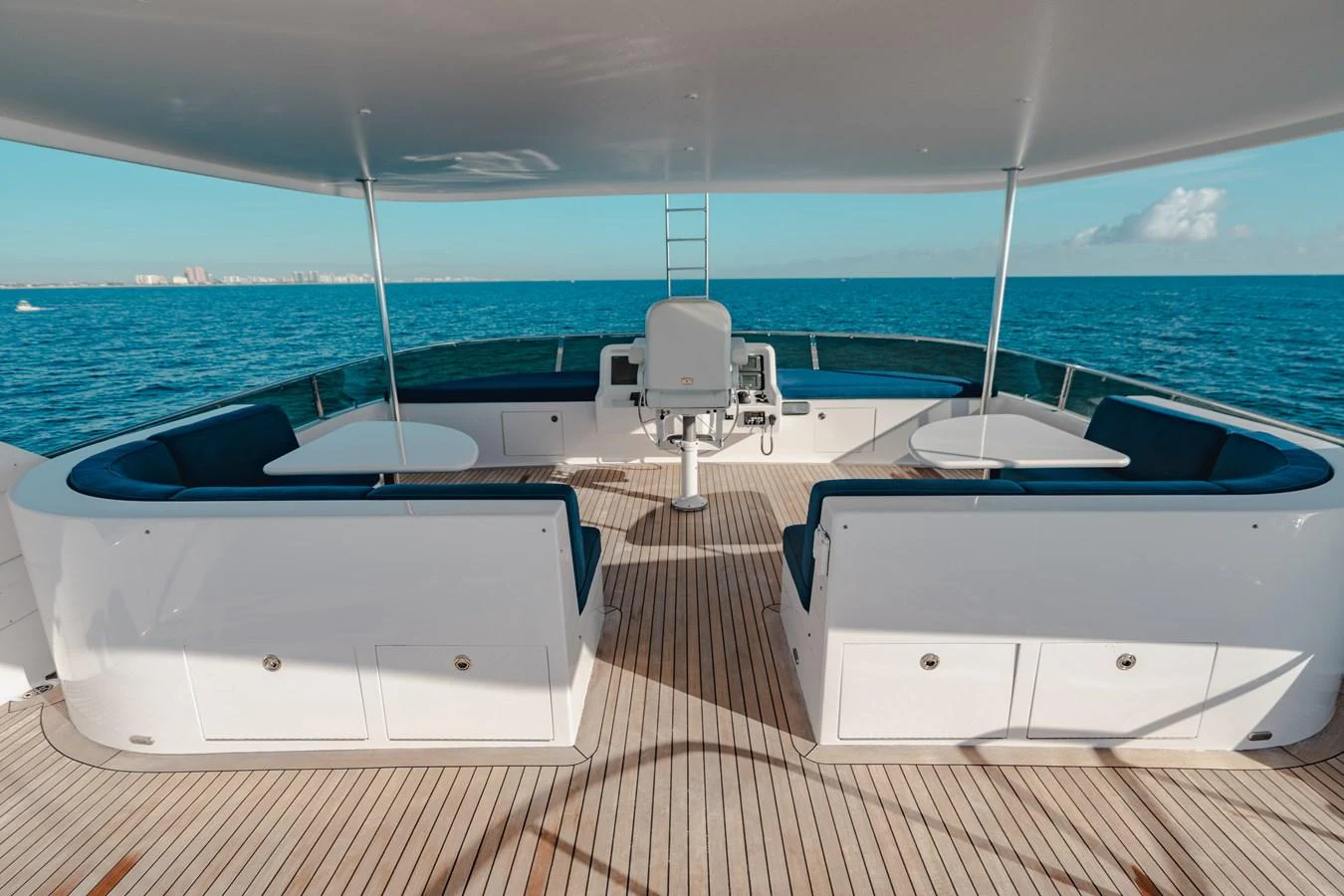 a boat on a deck aboard FREE SPIRIT Yacht for Sale