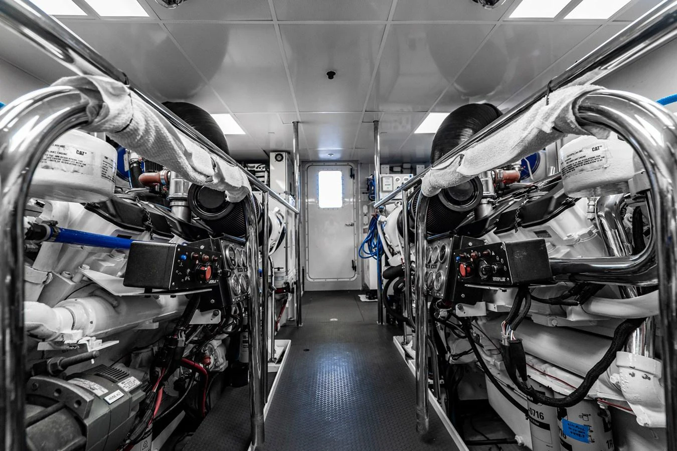 a room with several machines aboard FREE SPIRIT Yacht for Sale