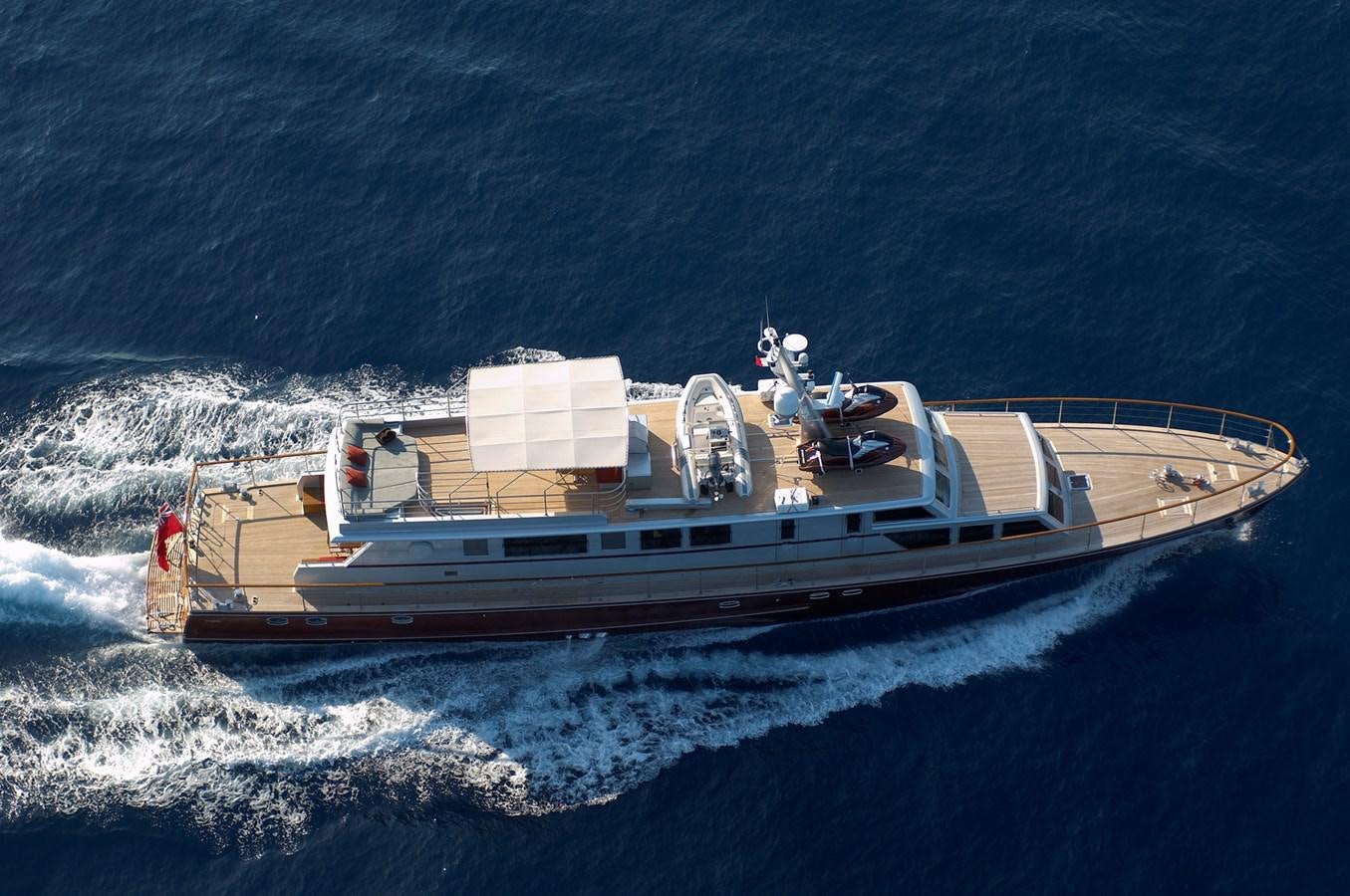 a ship in the ocean aboard TEMPEST WS Yacht for Sale