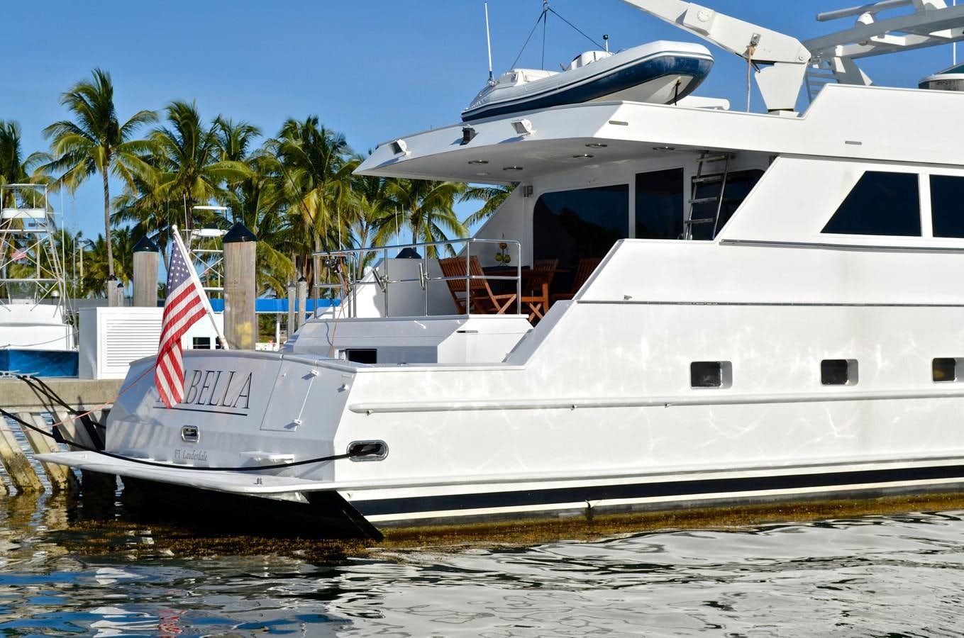 a boat docked at a pier aboard ISABELLA Yacht for Sale