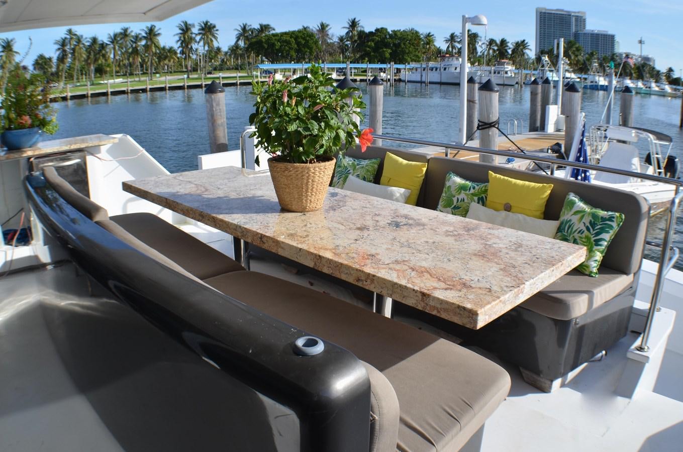 a boat on a deck aboard ISABELLA Yacht for Sale