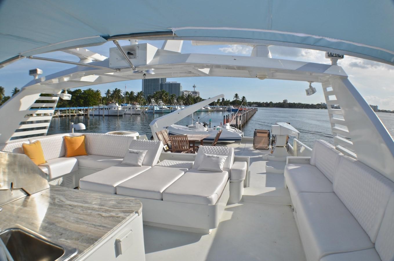 a large lounge area with a pool aboard ISABELLA Yacht for Sale
