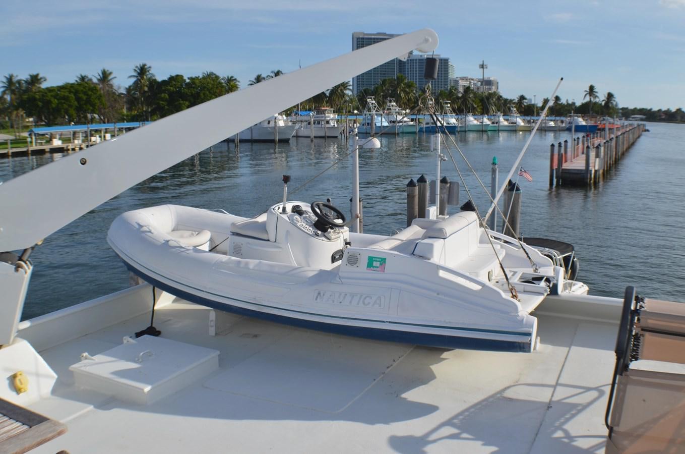a boat parked on a dock aboard ISABELLA Yacht for Sale