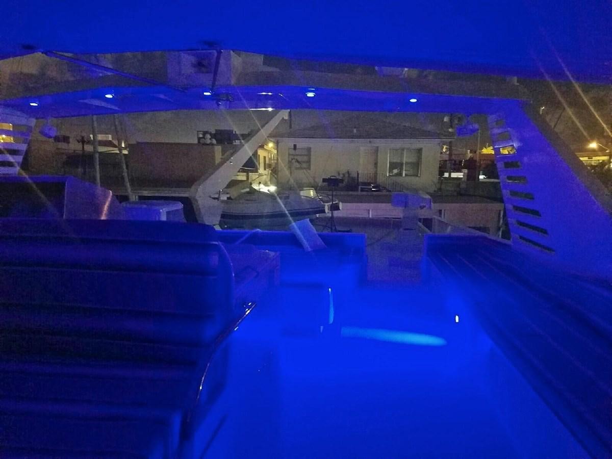 a building with lights on aboard ISABELLA Yacht for Sale