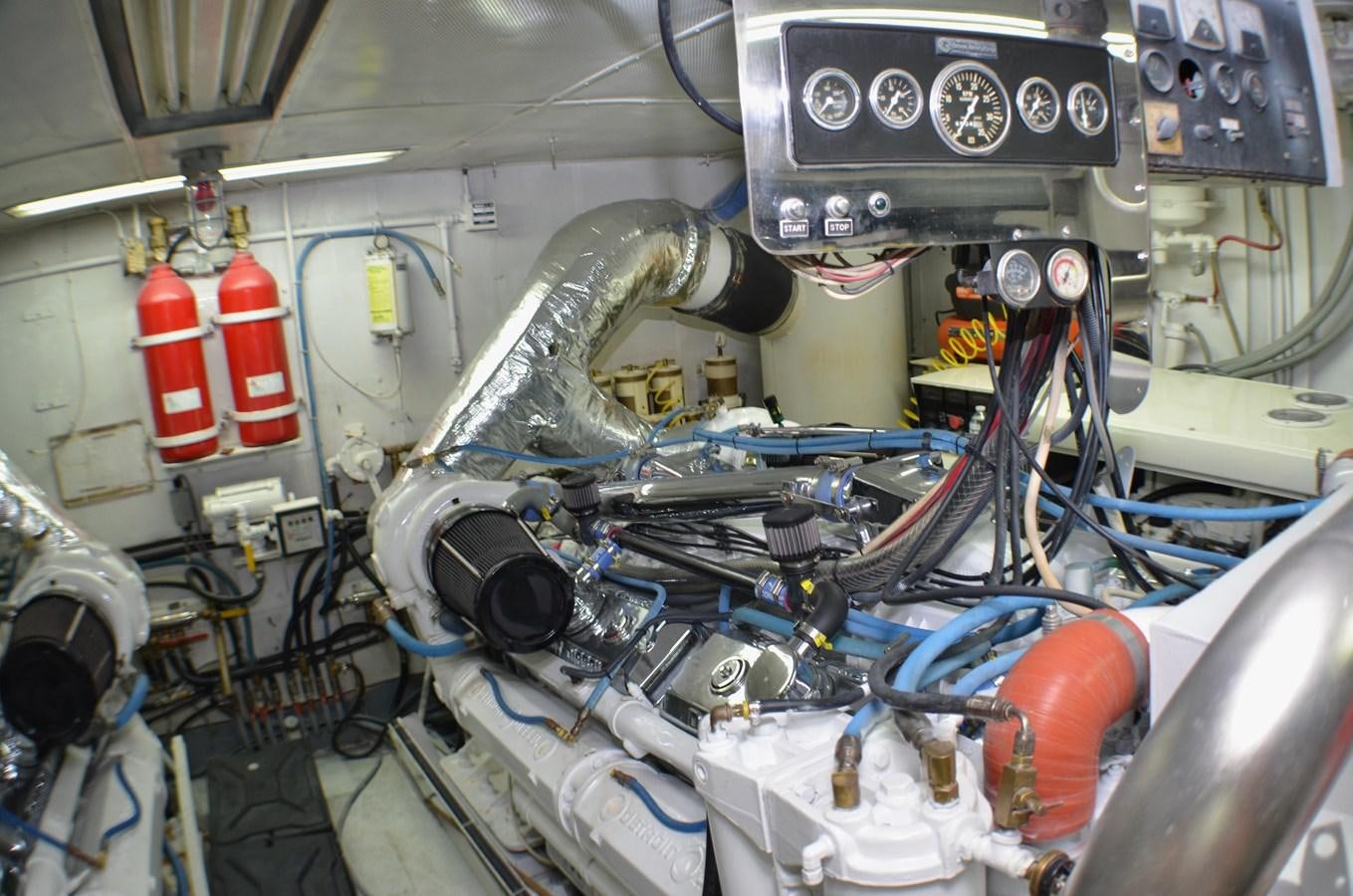 a machine with a large engine aboard ISABELLA Yacht for Sale