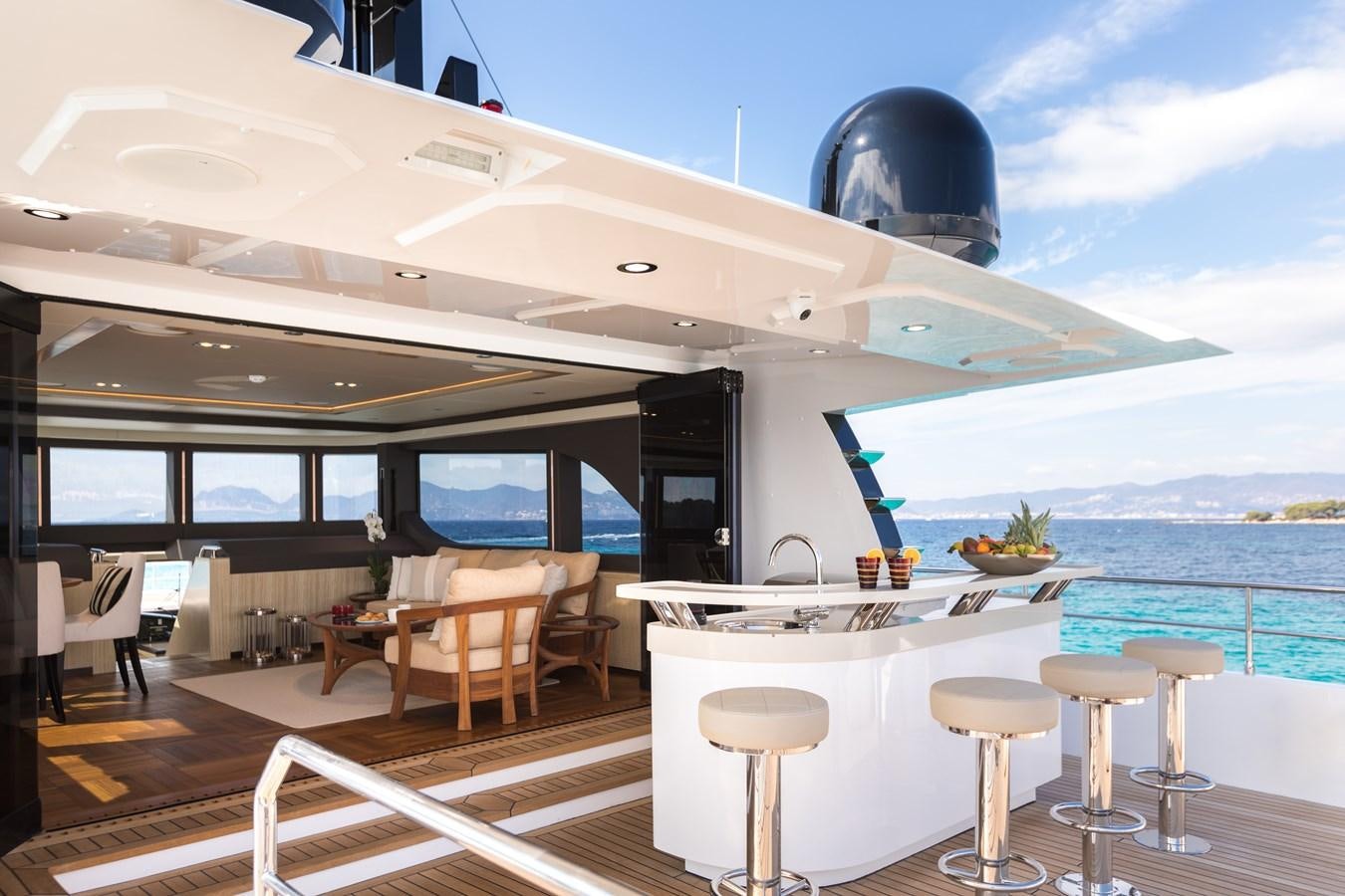 a boat on the water aboard LEGACY Yacht for Sale