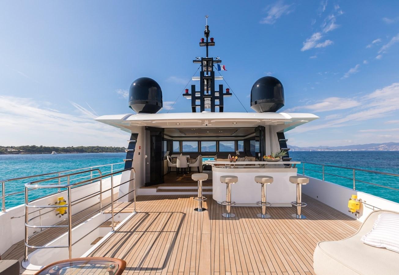 a boat on a body of water aboard LEGACY Yacht for Sale
