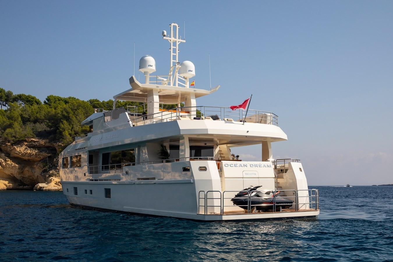 a boat in the water aboard OCEAN DREAM Yacht for Sale