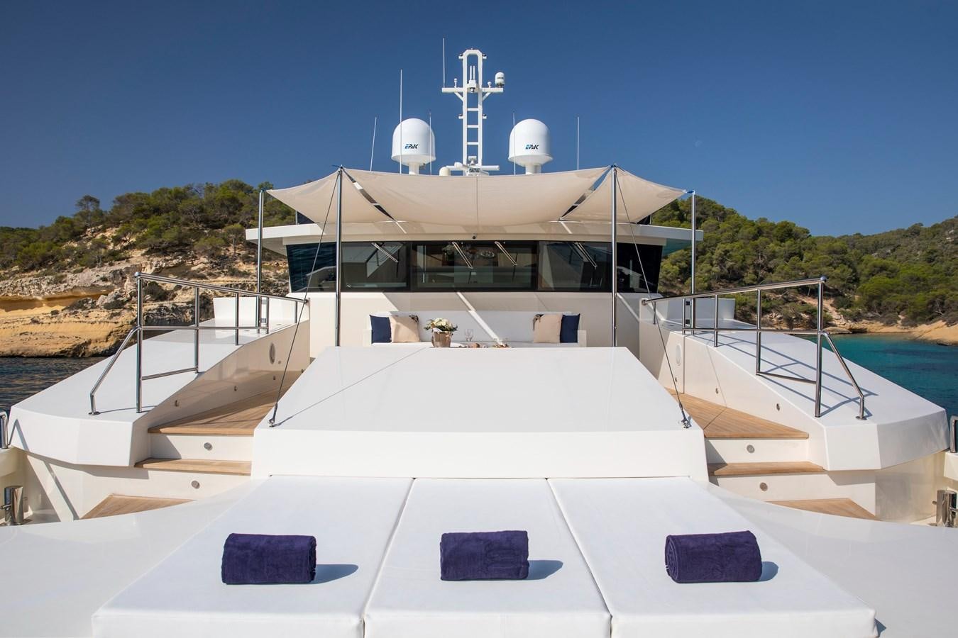 a boat on the water aboard OCEAN DREAM Yacht for Sale