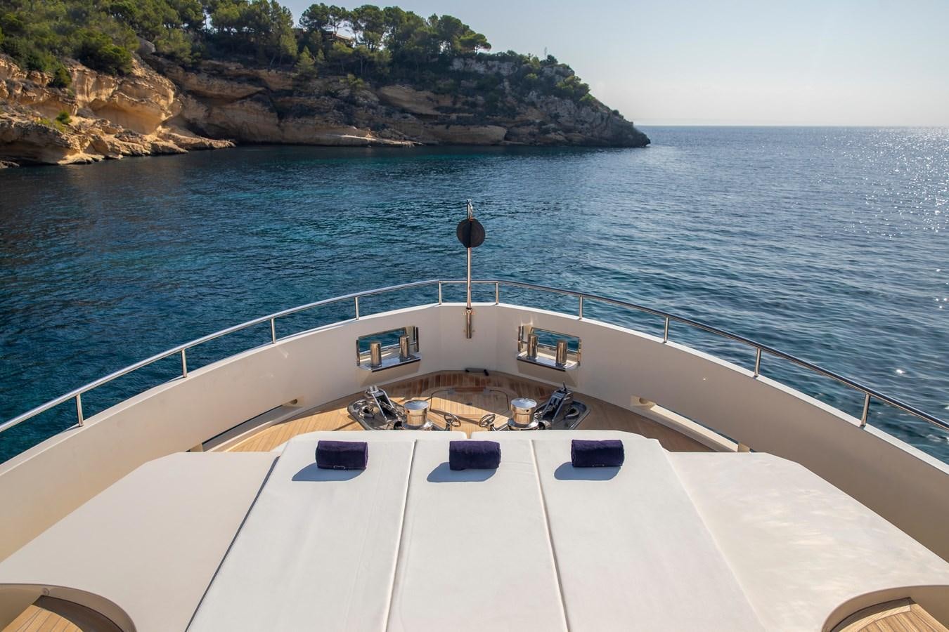 a boat on the water aboard OCEAN DREAM Yacht for Sale