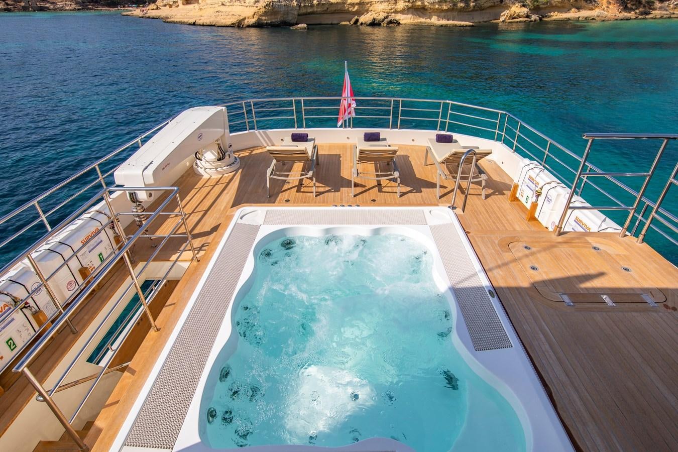 a boat on the water aboard OCEAN DREAM Yacht for Sale