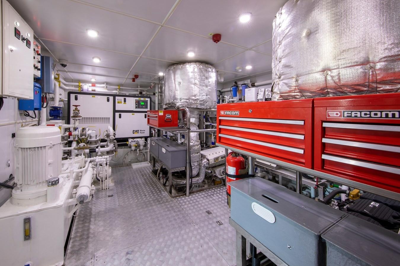 a large factory with machinery aboard OCEAN DREAM Yacht for Sale