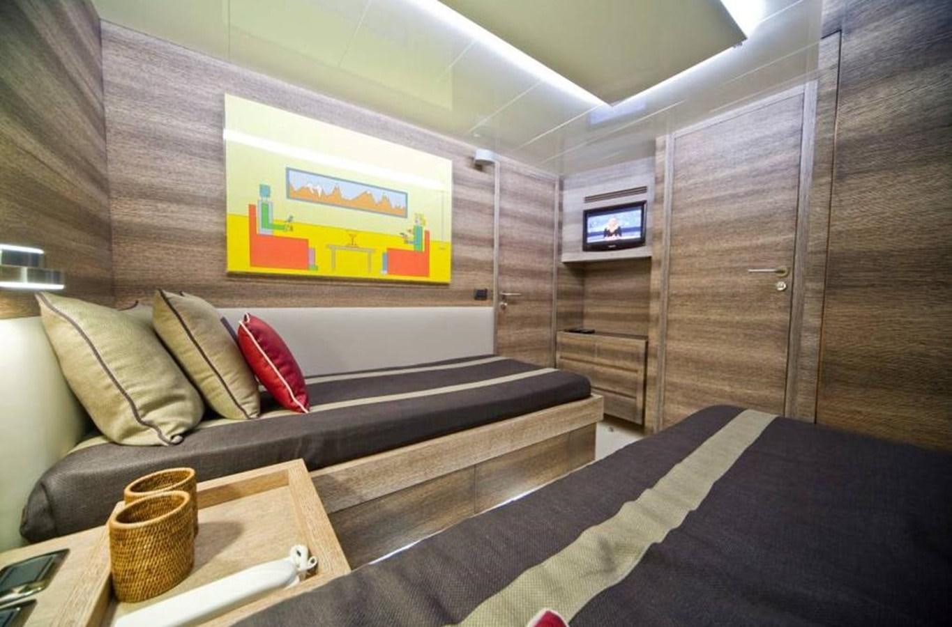 a couch in a room aboard TOBY Yacht for Sale