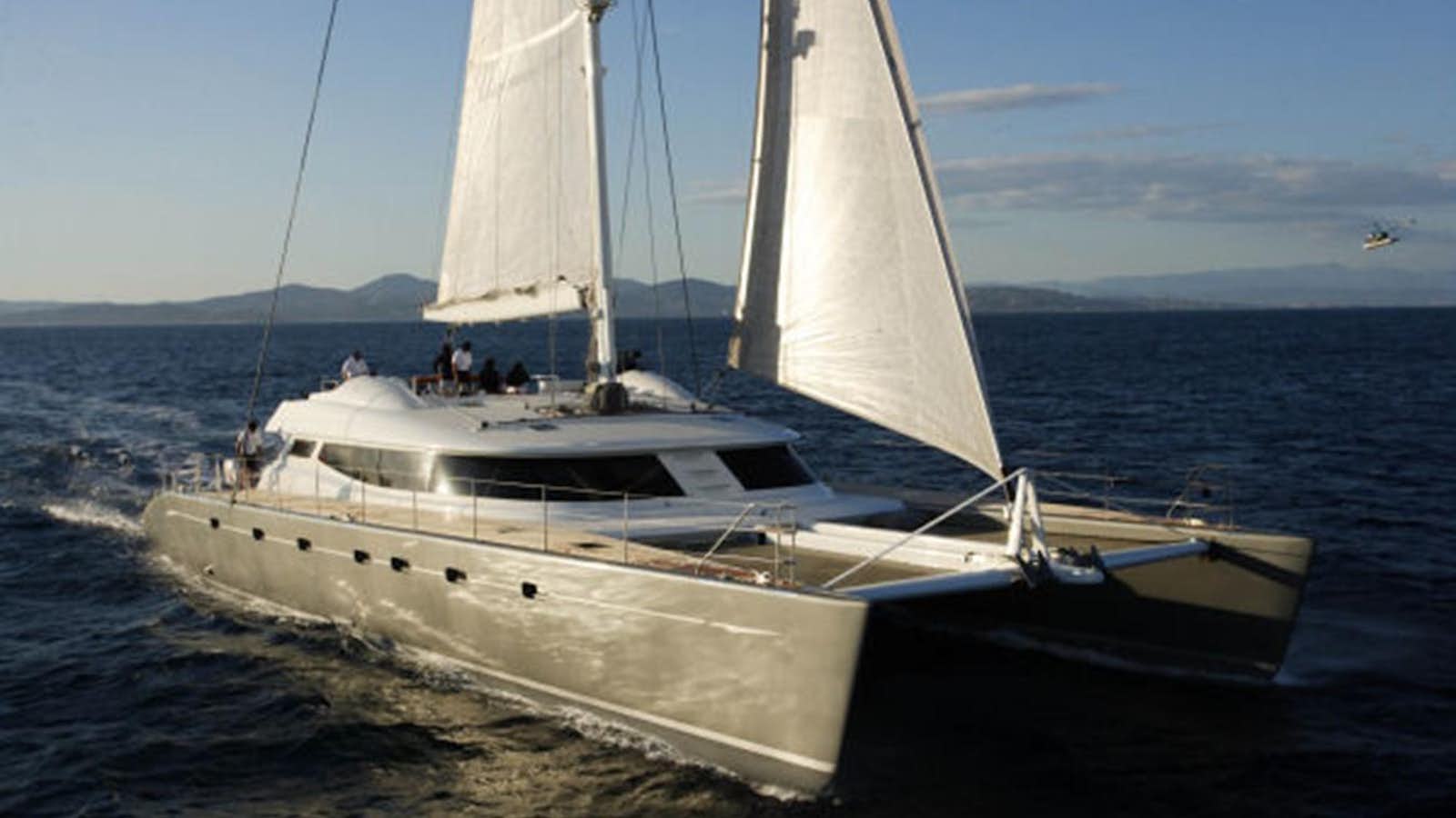 a sailboat on the water aboard 102' 2007 BLUBAY 102 Yacht for Sale