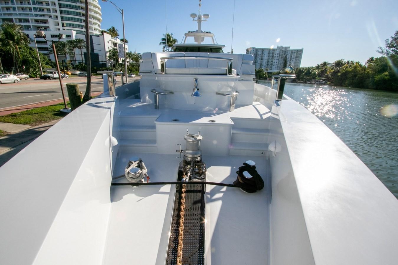 a boat on the water aboard HIGH LINE Yacht for Sale
