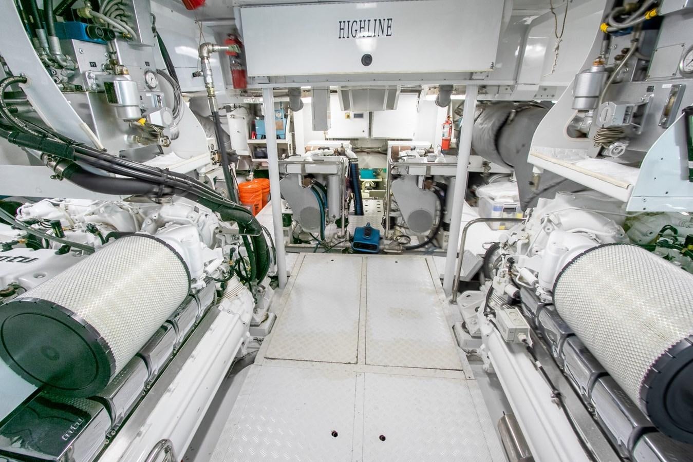 a room with machinery aboard HIGH LINE Yacht for Sale