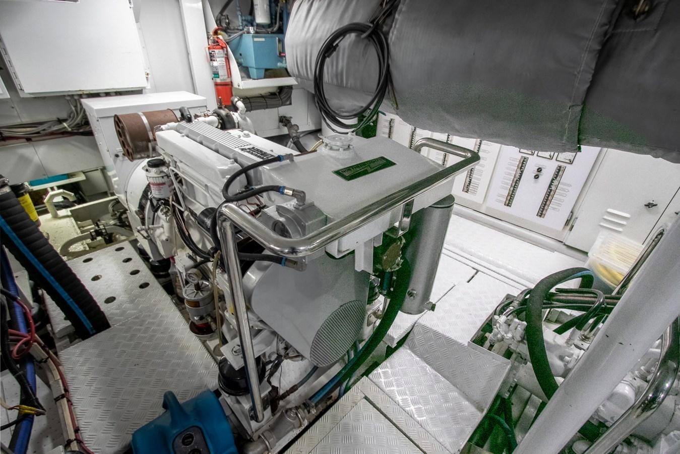 a machine with a large piece of equipment on it aboard HIGH LINE Yacht for Sale