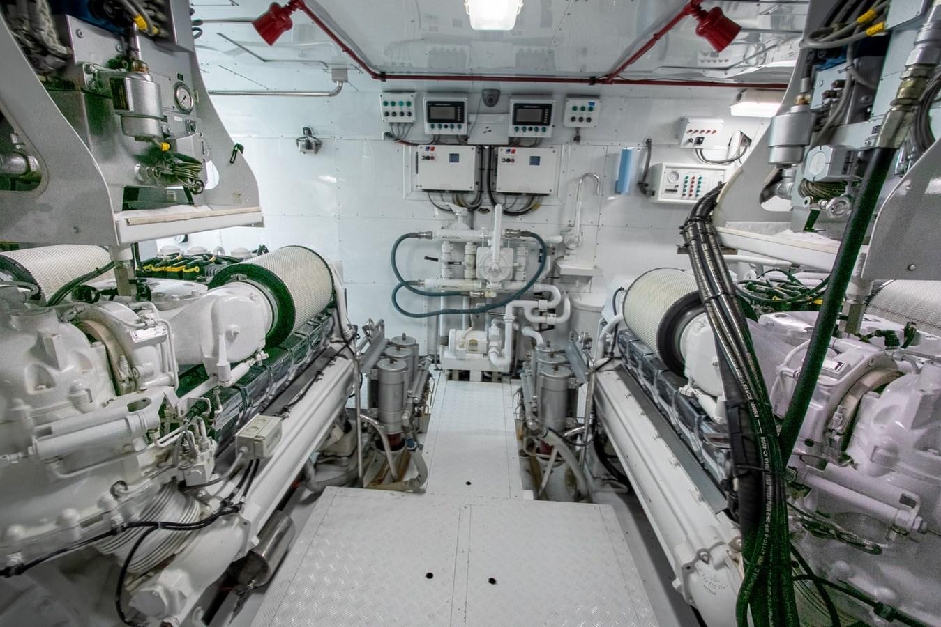a room with several machines aboard HIGH LINE Yacht for Sale