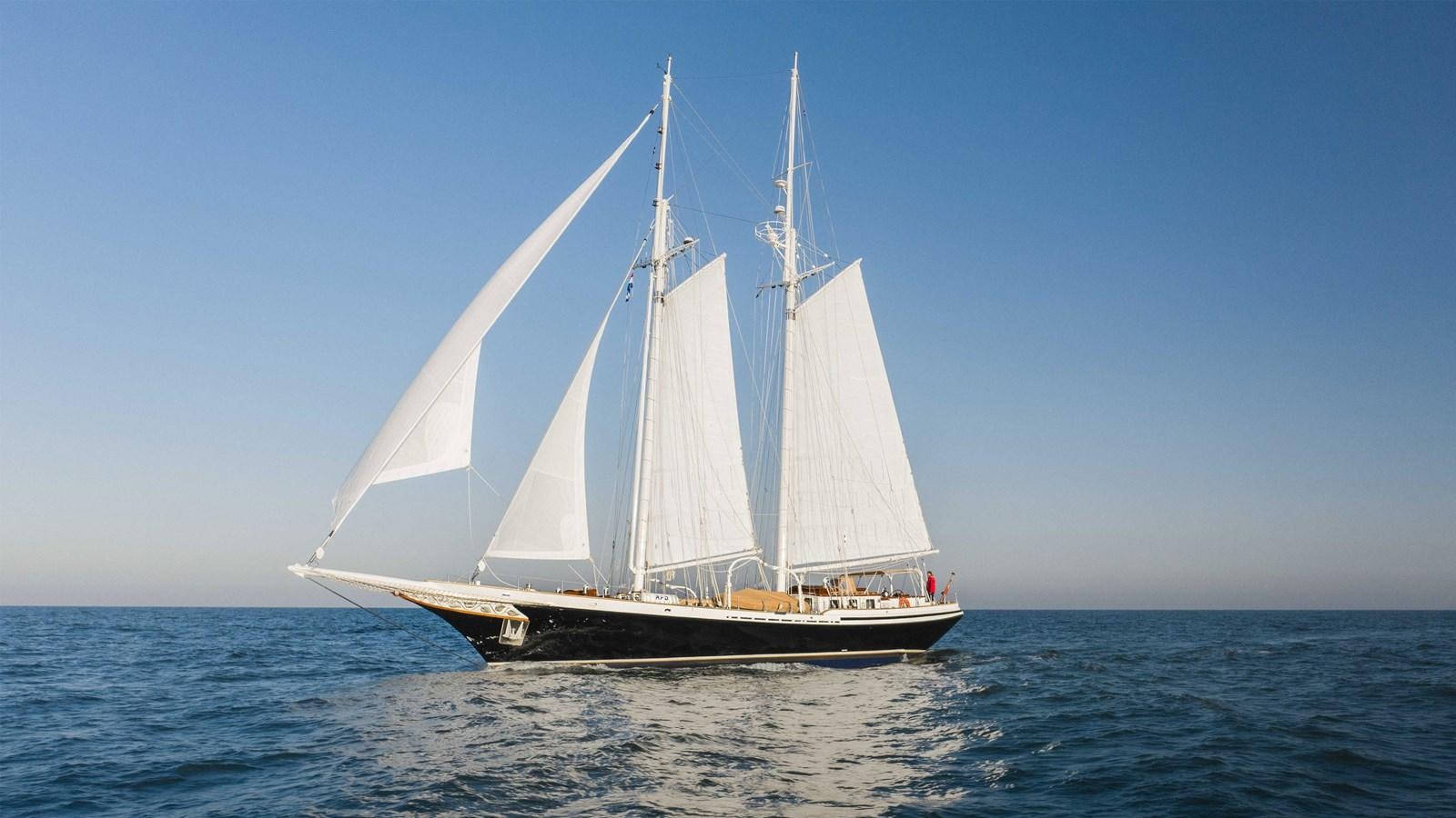 a sailboat on the water aboard BORKUMRIFF II Yacht for Sale