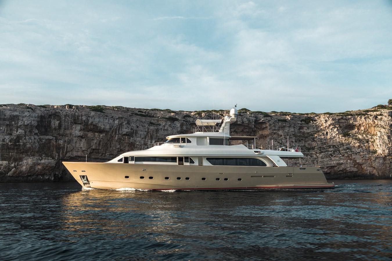 a boat in the water aboard IMAGINE Yacht for Charter