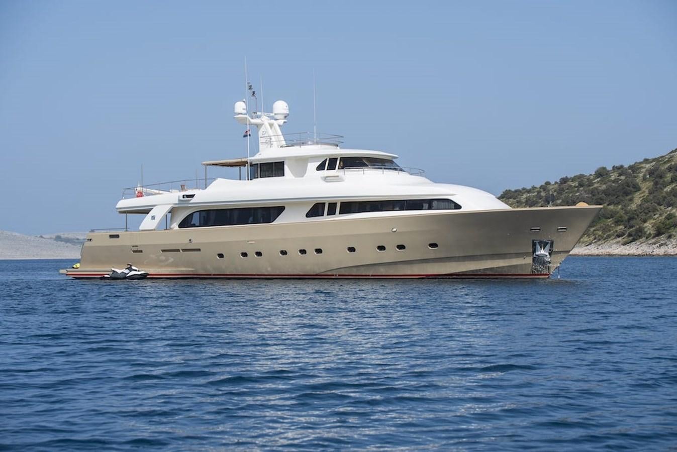 a boat in the water aboard IMAGINE Yacht for Sale