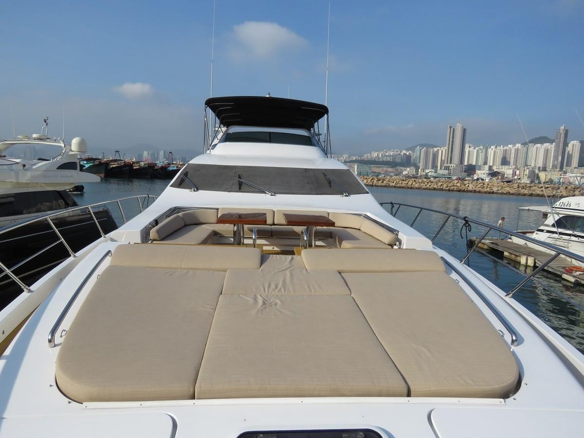 a boat in a harbor aboard AZIMUT 98/38 Yacht for Sale