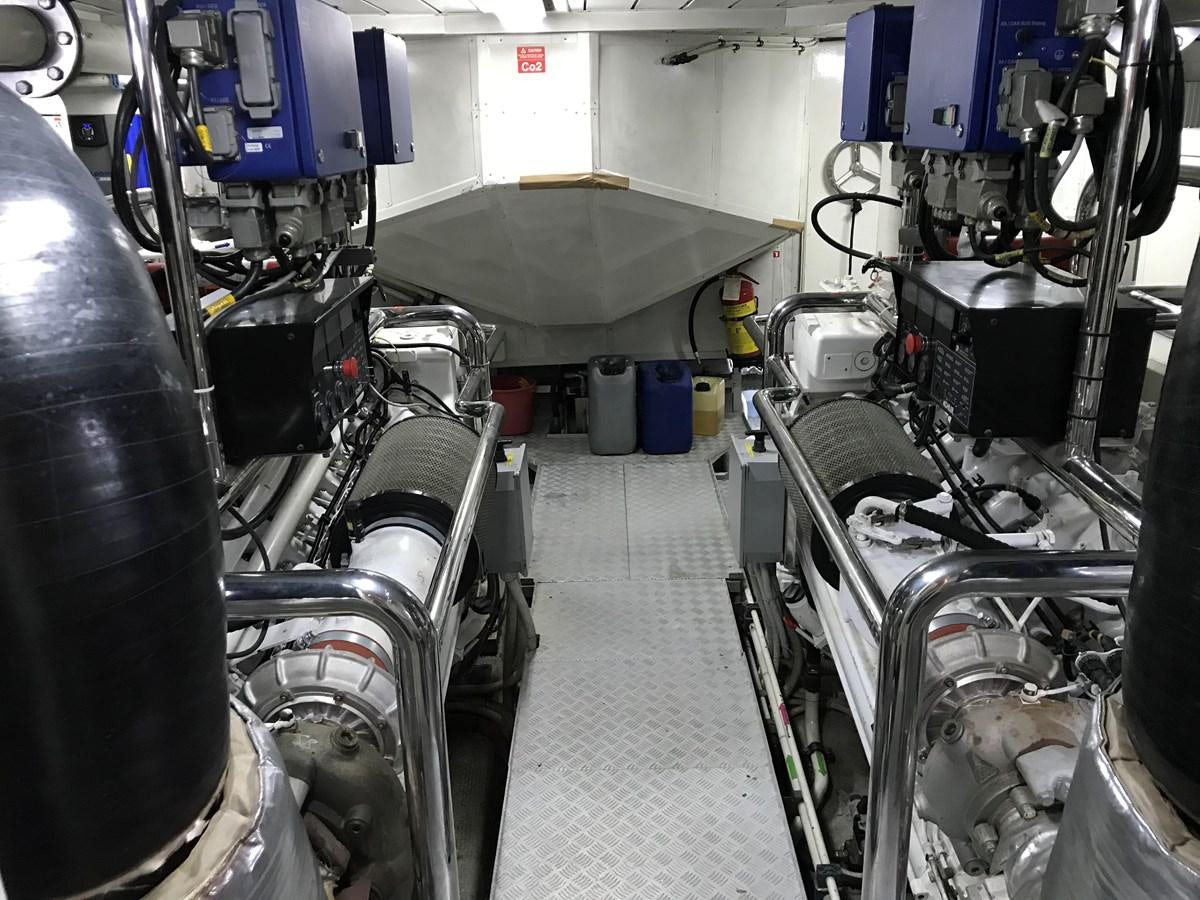 a room full of machinery aboard AZIMUT 98/38 Yacht for Sale