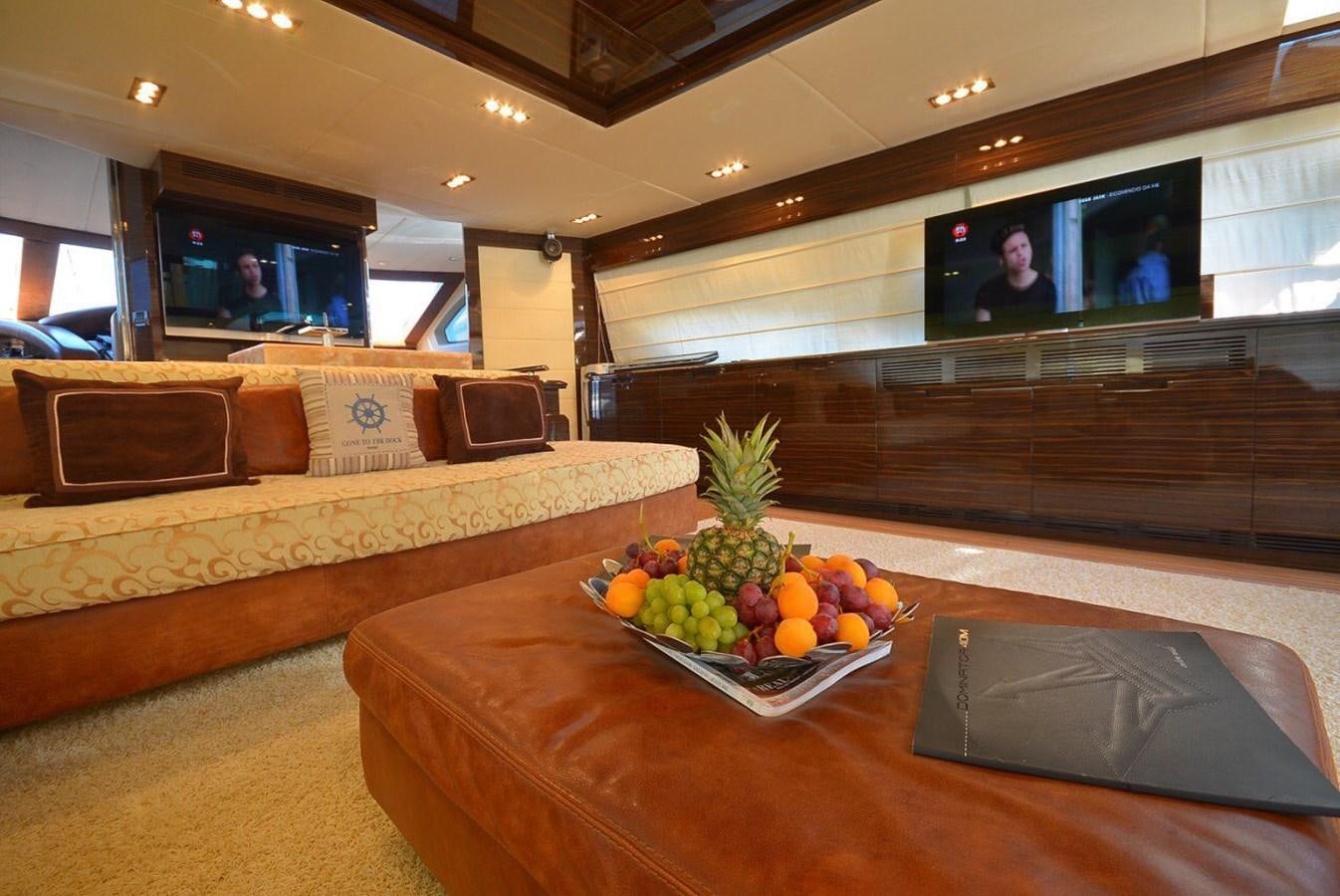 a table with fruit on it aboard JULIA DOROTHY Yacht for Sale