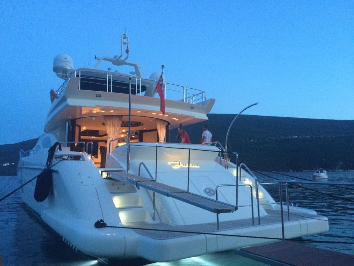 a boat on the water aboard JULIA DOROTHY Yacht for Sale