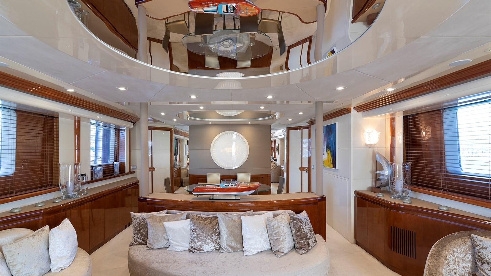 a large bedroom with a large bed aboard NOVELA Yacht for Charter