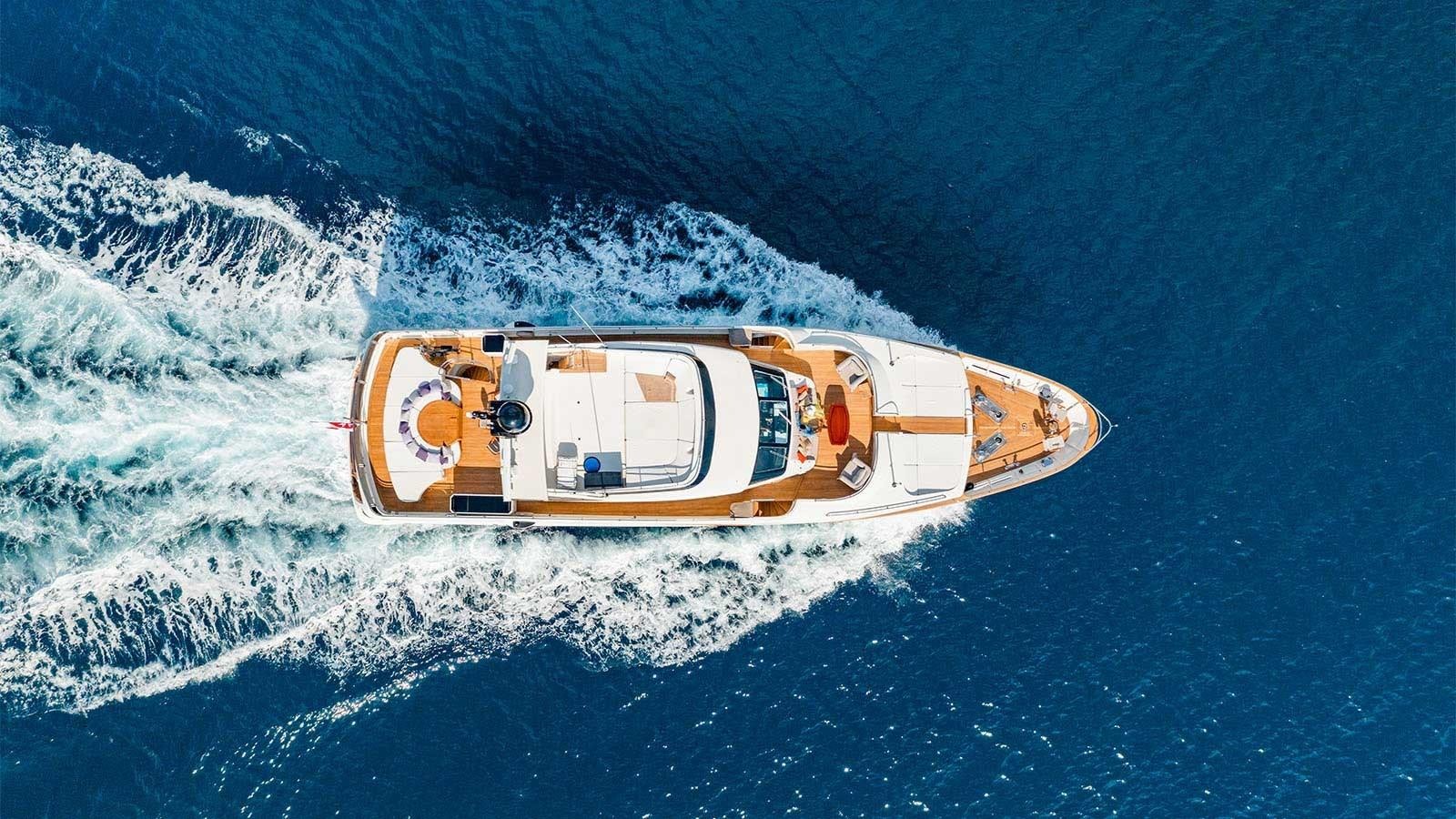 a boat in the water aboard NOVELA Yacht for Sale