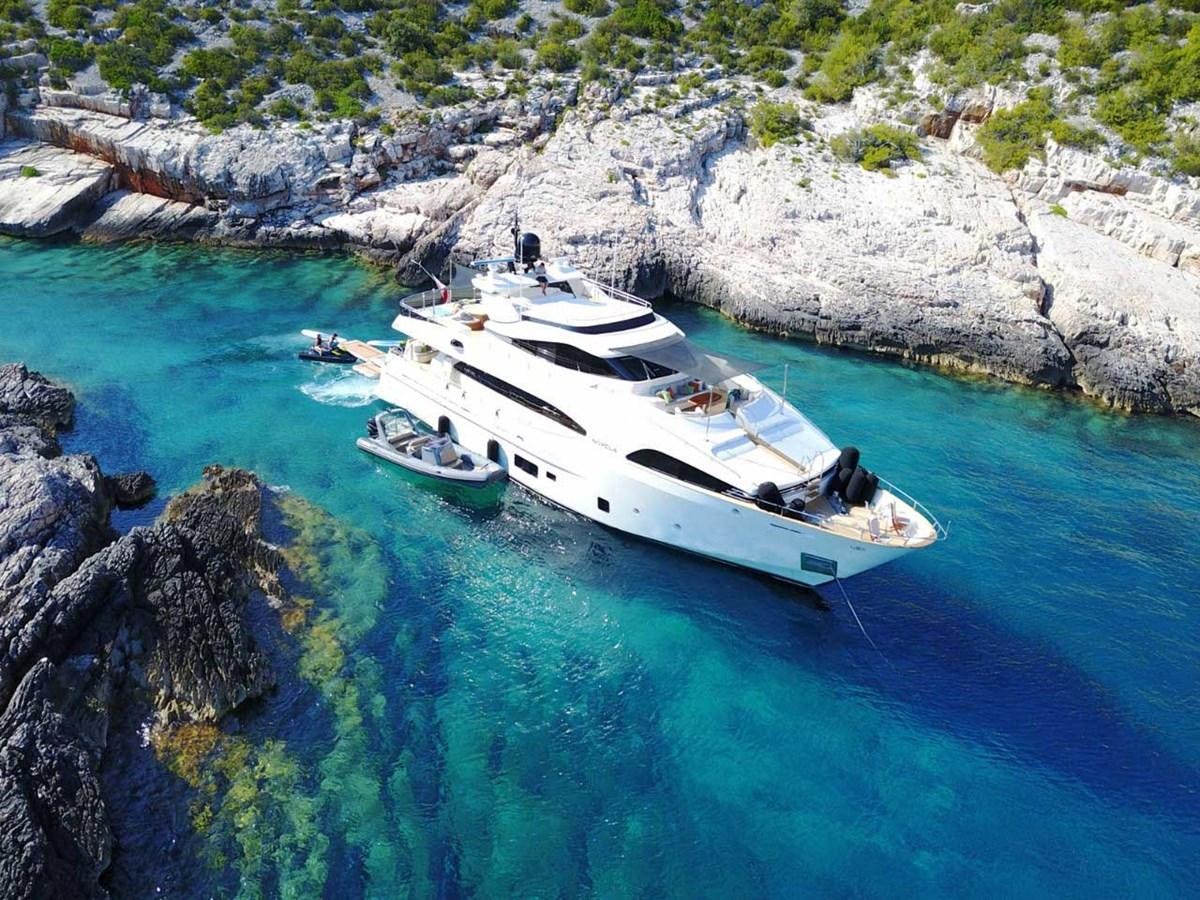 a boat on the water aboard NOVELA Yacht for Sale