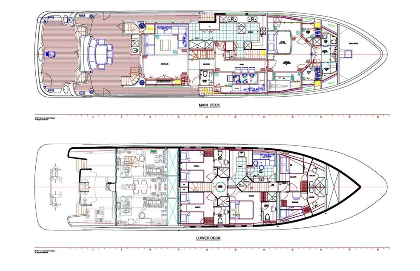 diagram, engineering drawing aboard ALL OCEAN YACHTS 100' FIBERGLASS Yacht for Sale