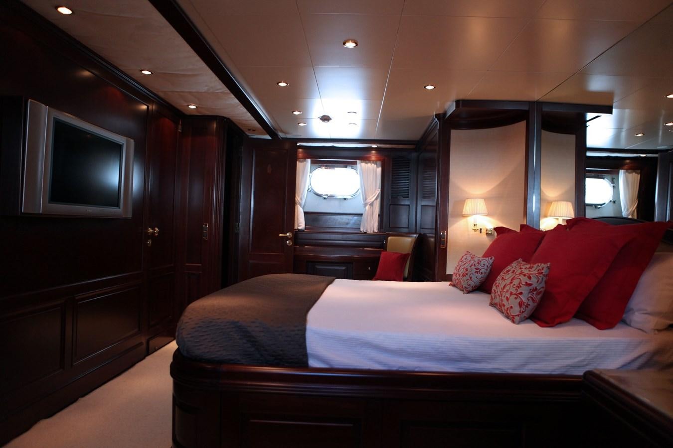 a bed in a room aboard ANYPA Yacht for Sale