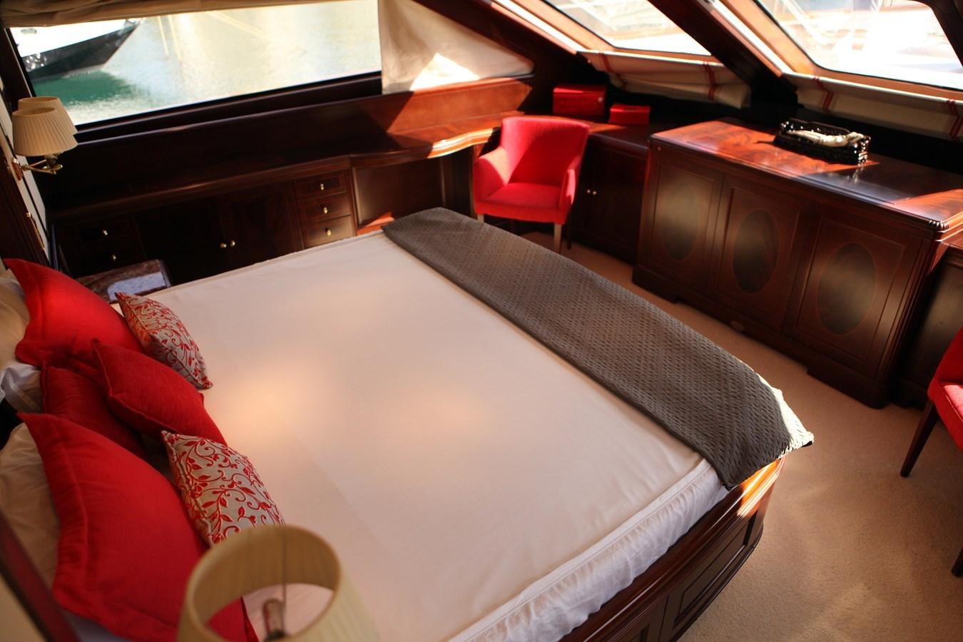 a bed in a train aboard ANYPA Yacht for Sale