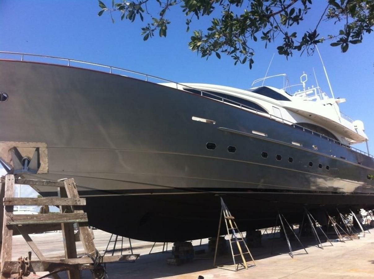 a boat on a dock aboard AZIMUT 100' Yacht for Sale