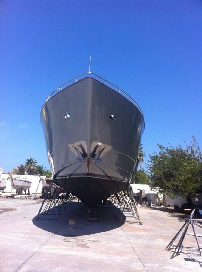 a large black and white sphere aboard AZIMUT 100' Yacht for Sale