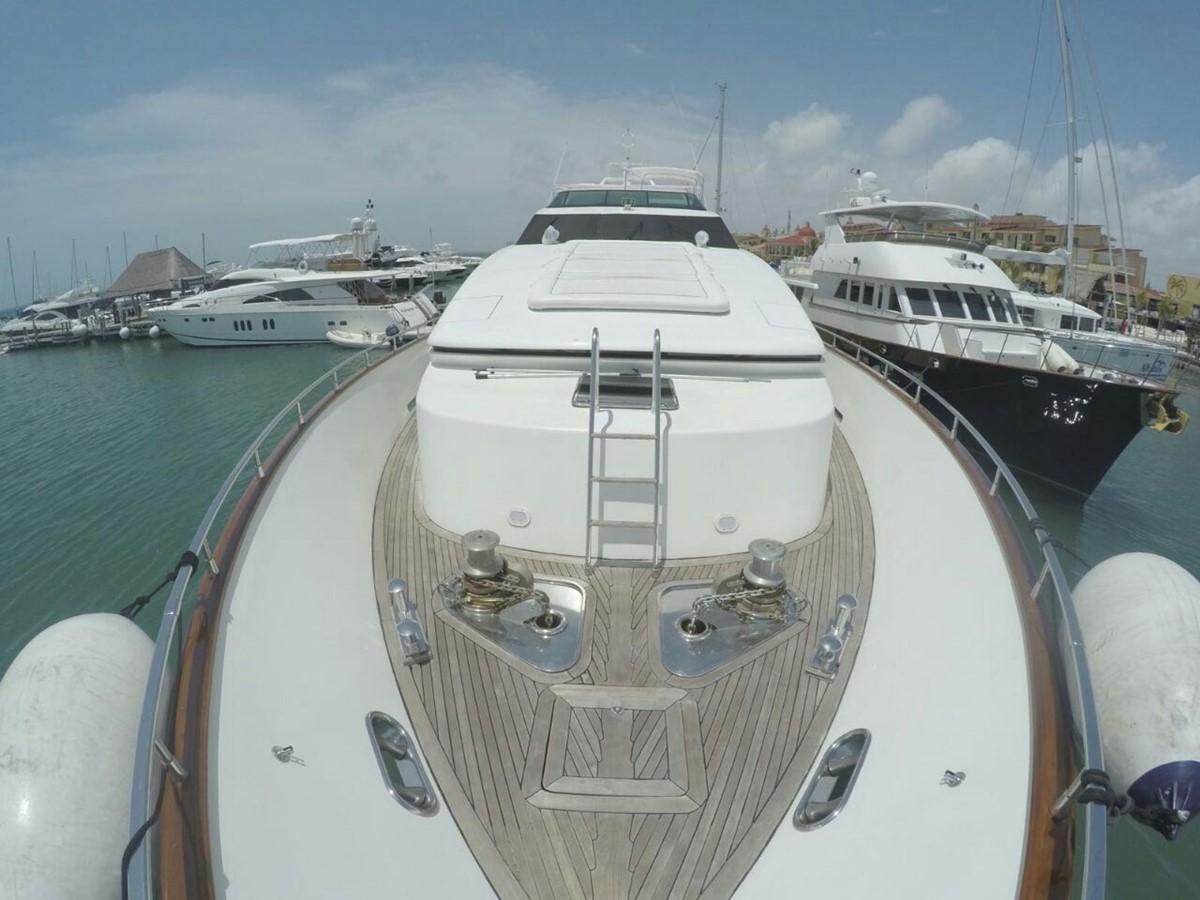 a boat in the water aboard AZIMUT 100' Yacht for Sale
