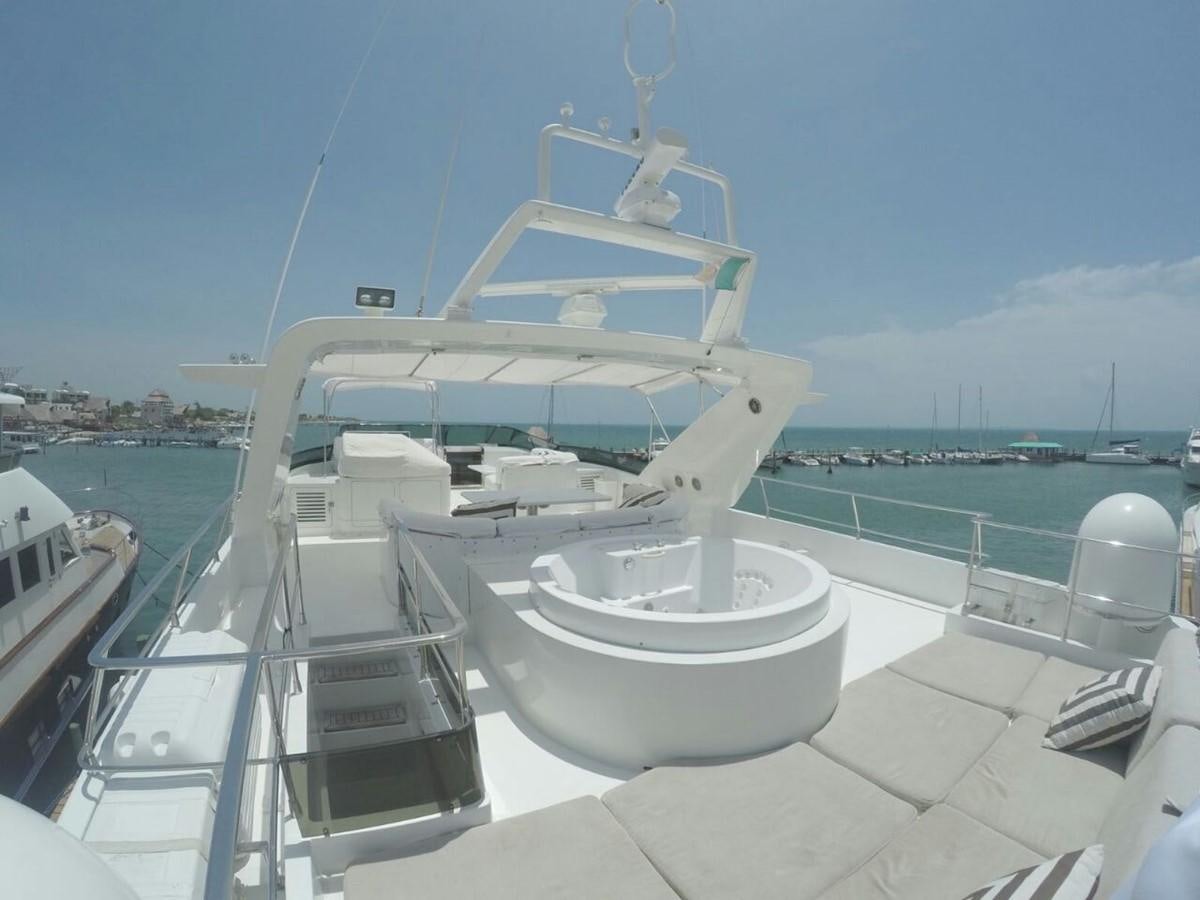 a boat on the water aboard AZIMUT 100' Yacht for Sale