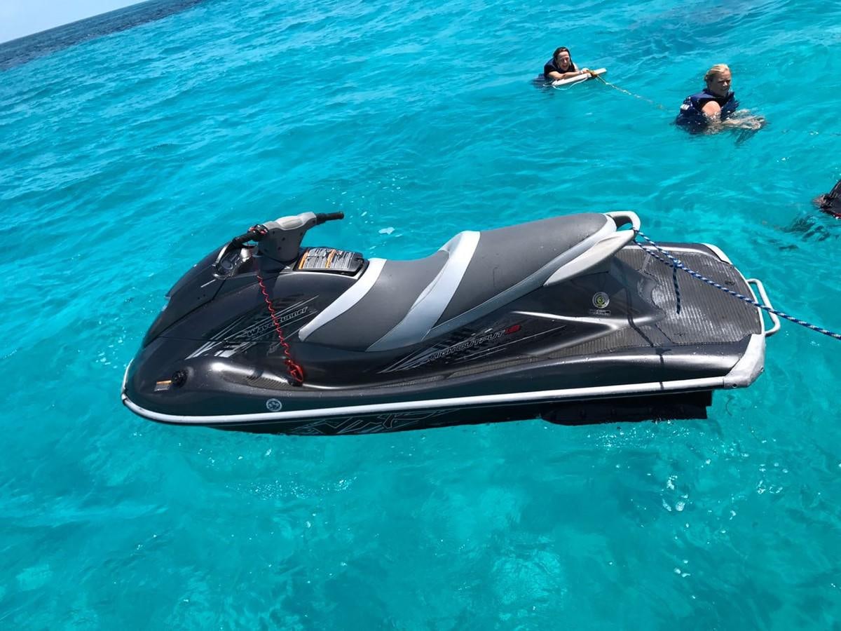 a shark in the water aboard AZIMUT 100' Yacht for Sale