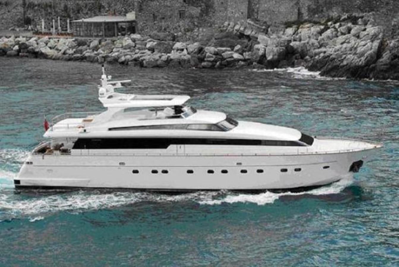 a white yacht in the water aboard PERTULA Yacht for Charter