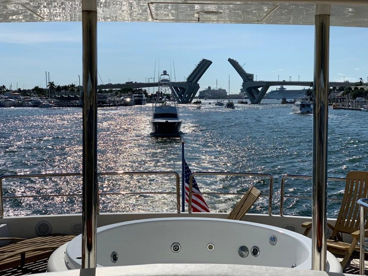 a boat on the water aboard CAROBELLE Yacht for Sale