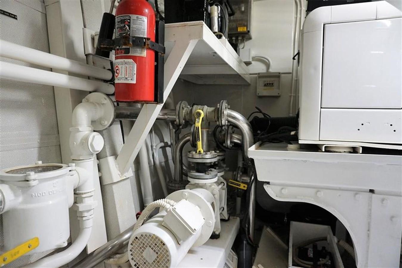 a machine with pipes aboard CAROBELLE Yacht for Sale