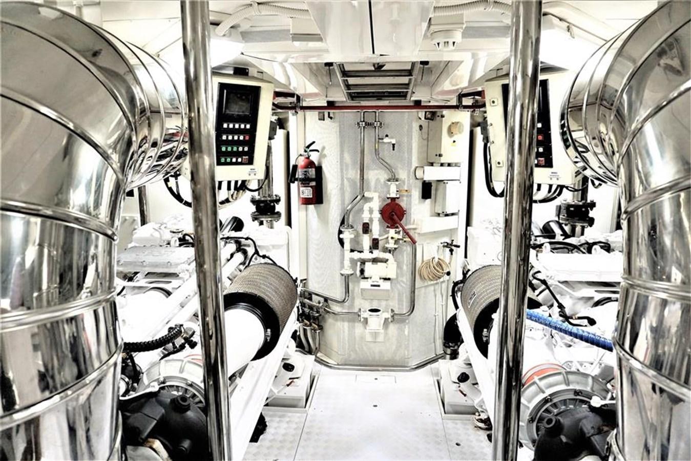 a large machine in a room aboard CAROBELLE Yacht for Sale