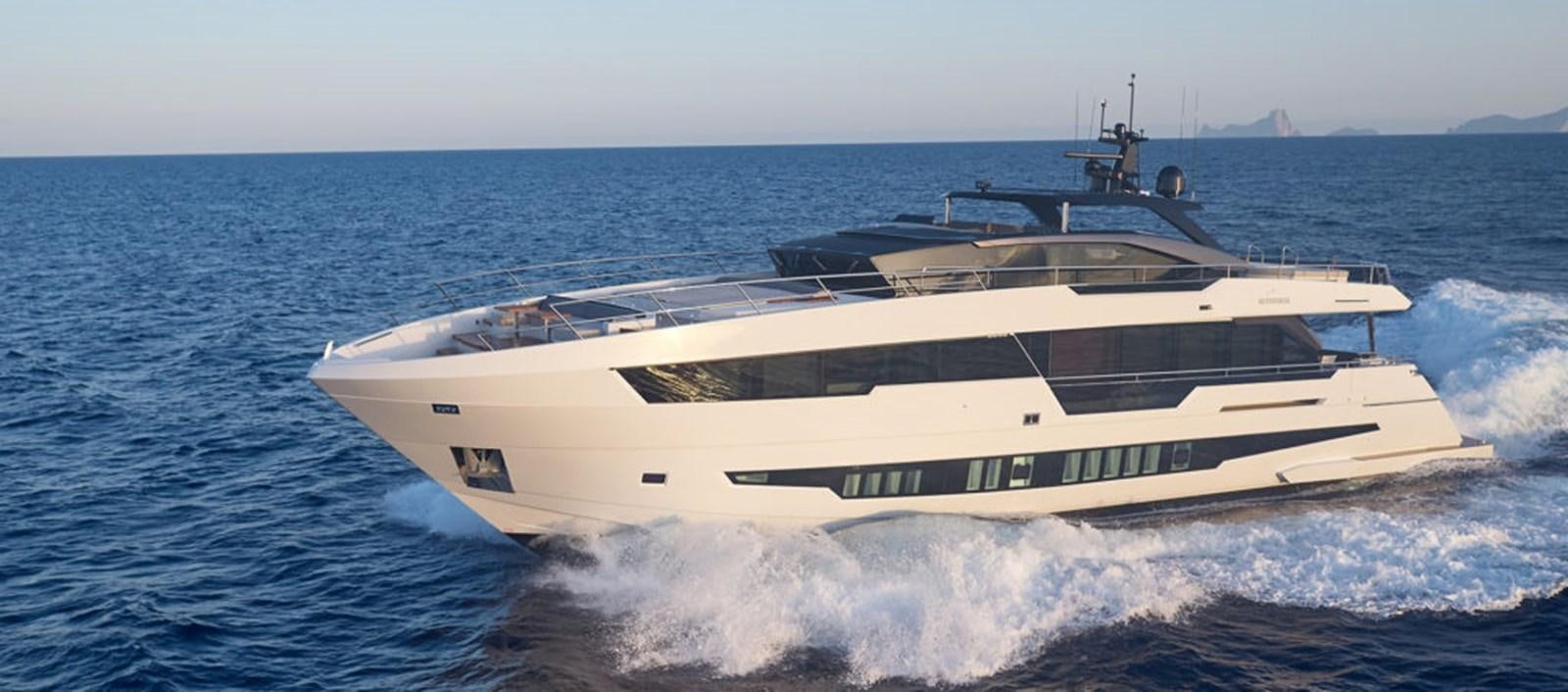 a white yacht on the water aboard AST100CENROY Yacht for Sale