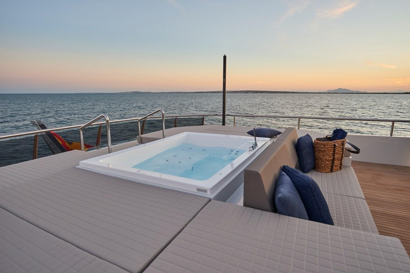 a boat on a deck aboard AST100CENROY Yacht for Sale