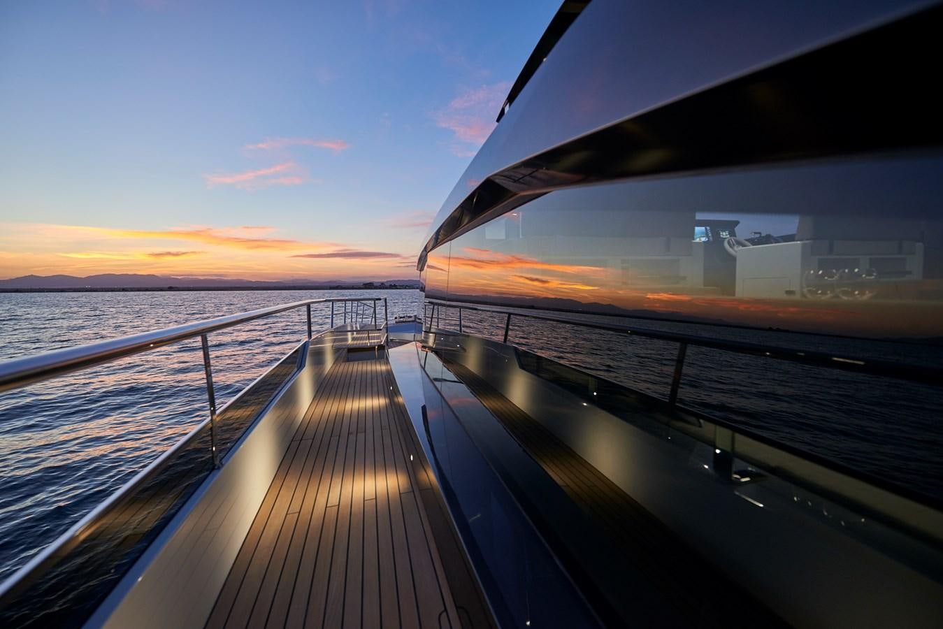 a deck on a boat aboard AST100CENROY Yacht for Sale