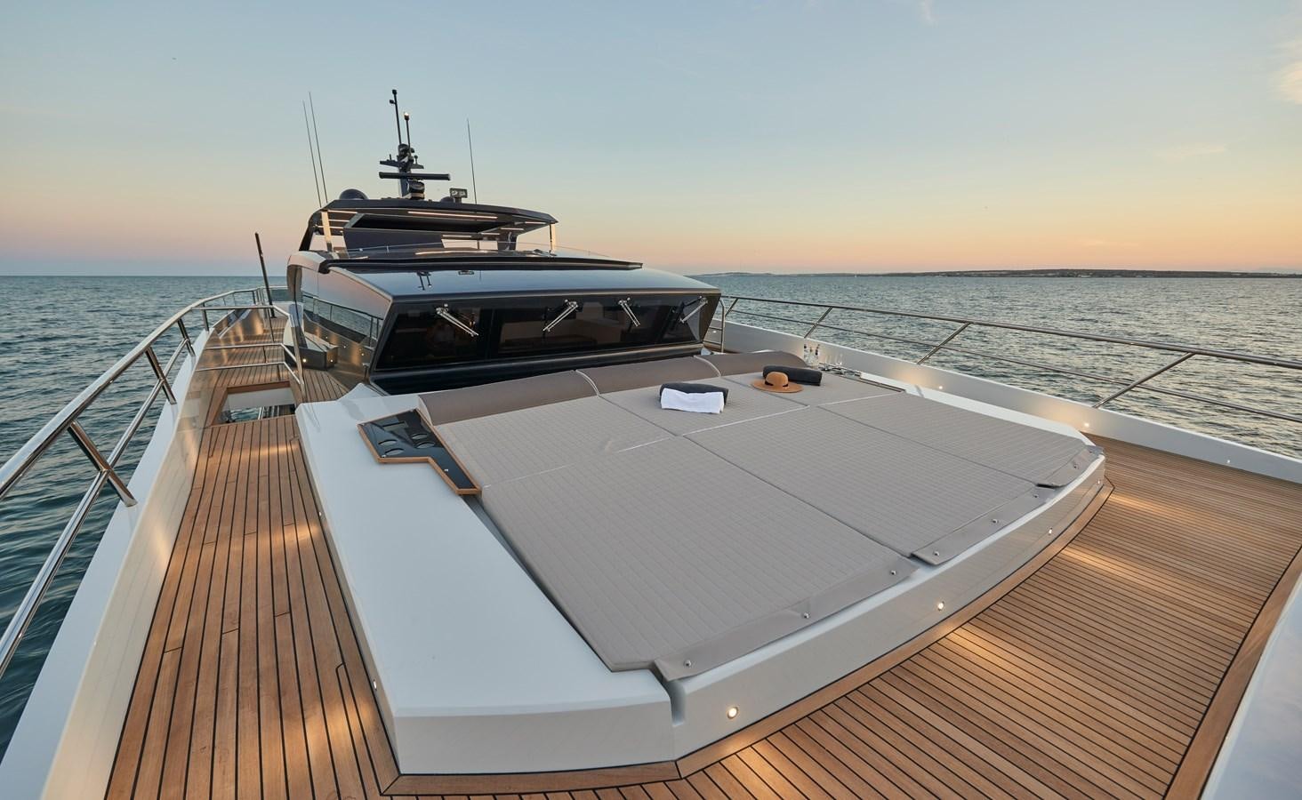 a boat on a dock aboard AST100CENROY Yacht for Sale